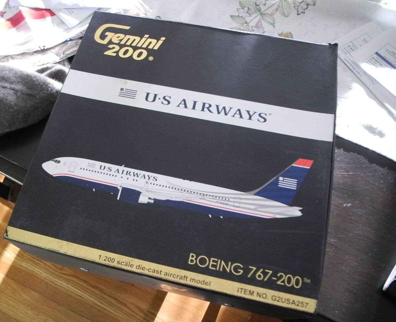 Very Rare GEMINI JETS 200 US AIRWAYS BOEING 767-100, Retired, NIB, 1:200, HTF