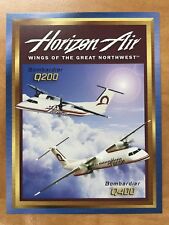 HORIZON AIR ALASKA AIRLINES BOMBARDIER DASH-8 Q200 & Q400 COLLECTOR CARD NEW picture