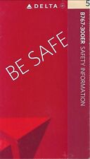 Delta Air Lines Boeing 767-300ER Safety Card RARE   picture
