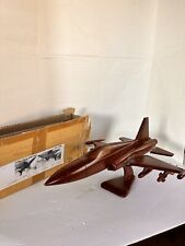 F5 MAHOGANY WOOD MODEL AIRPLANE F5 Freedom Fighter  picture