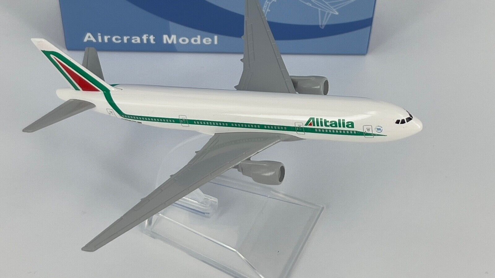 Alitalia Italian B777Air Model Plane Scale 1:400 Apx 14cm Long Diecast Metal
