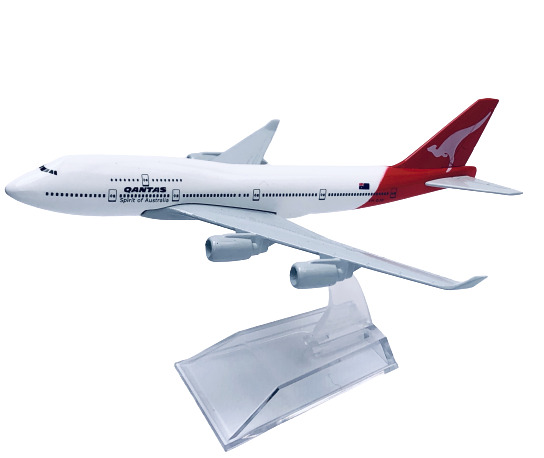 Qantas 747  Diecast Metal Plane Aircraft Models On Stand 