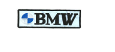 NEW 1 3/8 X 4 1/2 INCH BMW IRON ON PATCH  picture