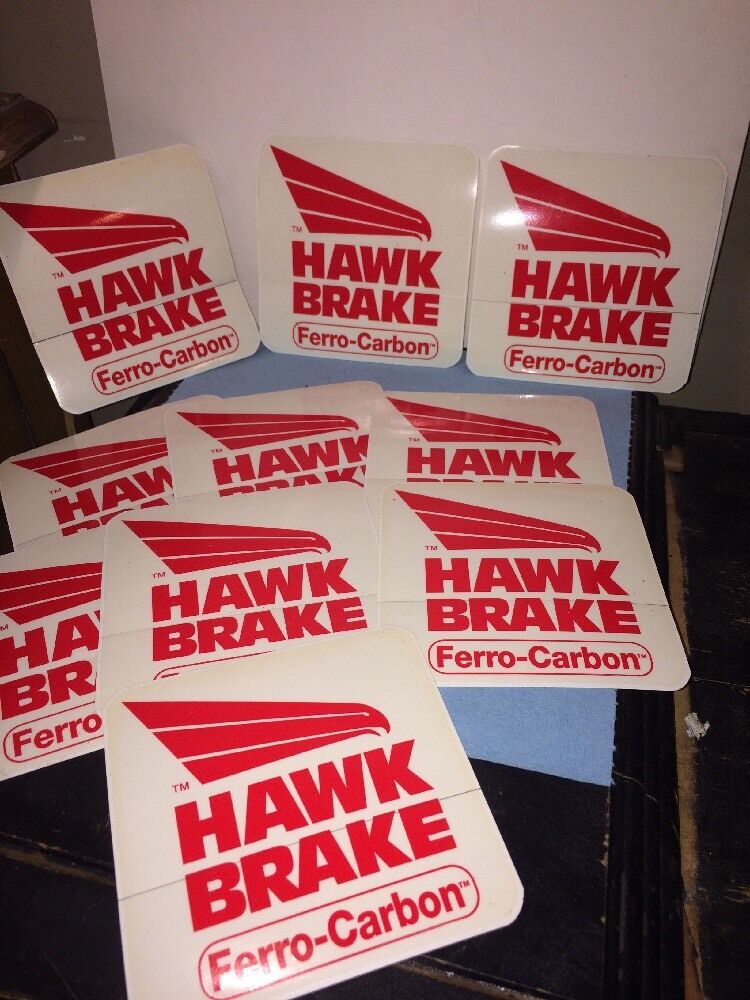 HAWK HIGH PERFORMANCE BRAKE PADS DECAL STICKER\'s 5 X 5\