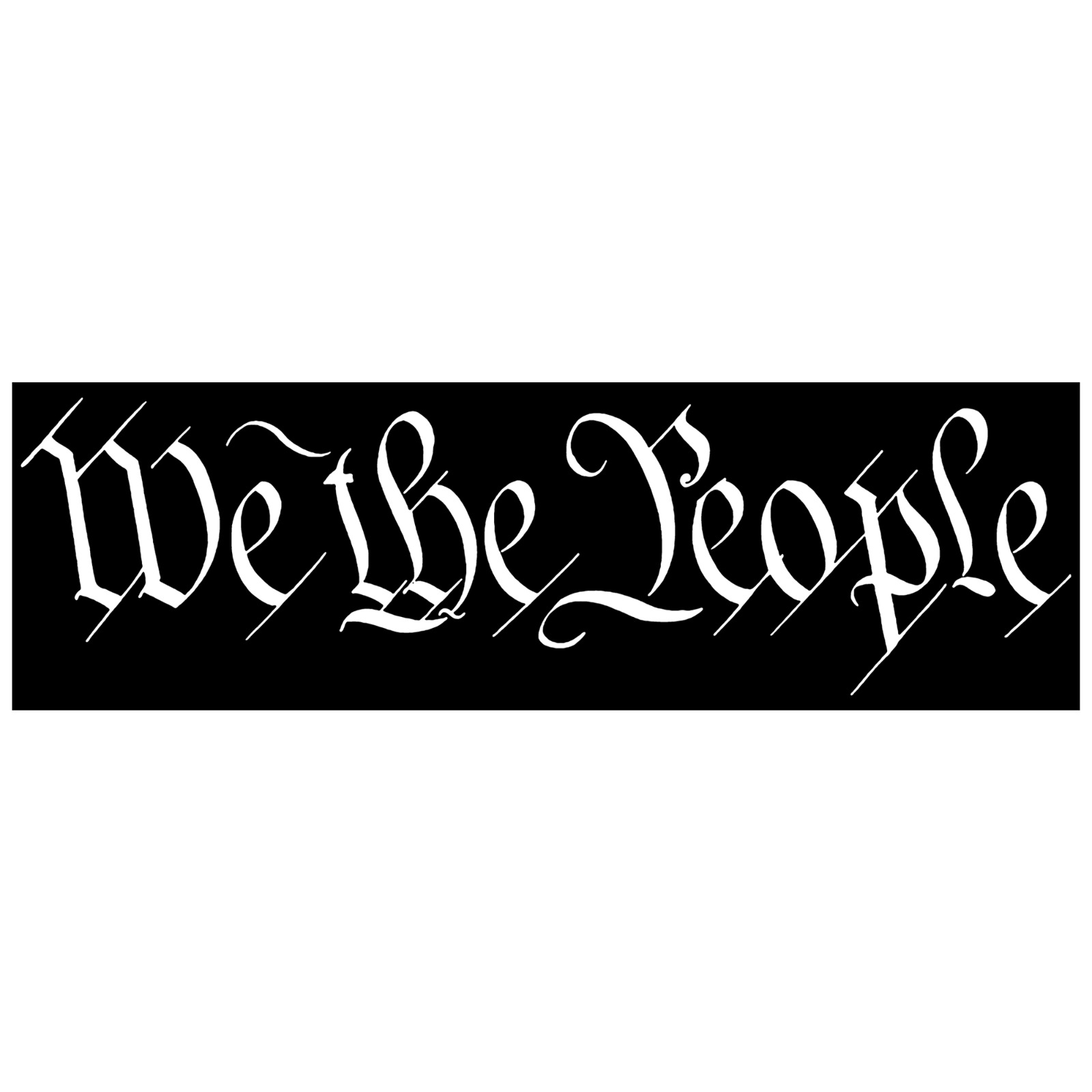 We The People Constitution America Sticker 5x1.5 Inch Bumper Laptop Decal 
