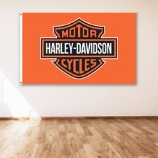 Harley Davidson Logo 3x5 ft Flag Motorcycle Banner Polyester Garage Sign picture