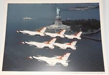 USAF THUNDERBIRDS AIR DEMO SQUADRON F-16 2-SIDED FULL COLOR POSTER 8-1/2' x 11