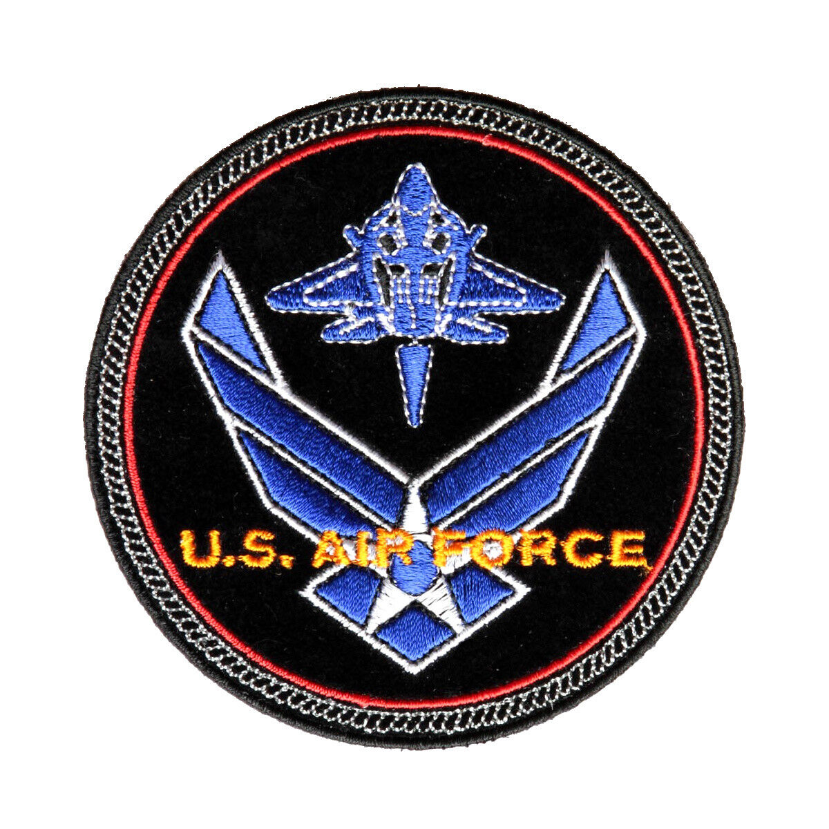 United States Air Force Wings Logo Round Embroidered Patch 