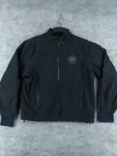 Harley Davidson Men XL Black Full Zip Fleece Jacket  Reflective Skull picture