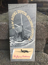 1939 KLM Royal Dutch Airlines Holland Foldout Brochure picture