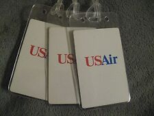 USAir US Air Airways Airline USA Vintage Playing Card Luggage Name Tag Tags (3) picture