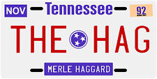 Merle Haggard THE HAG 1992 Tennessee License plate picture