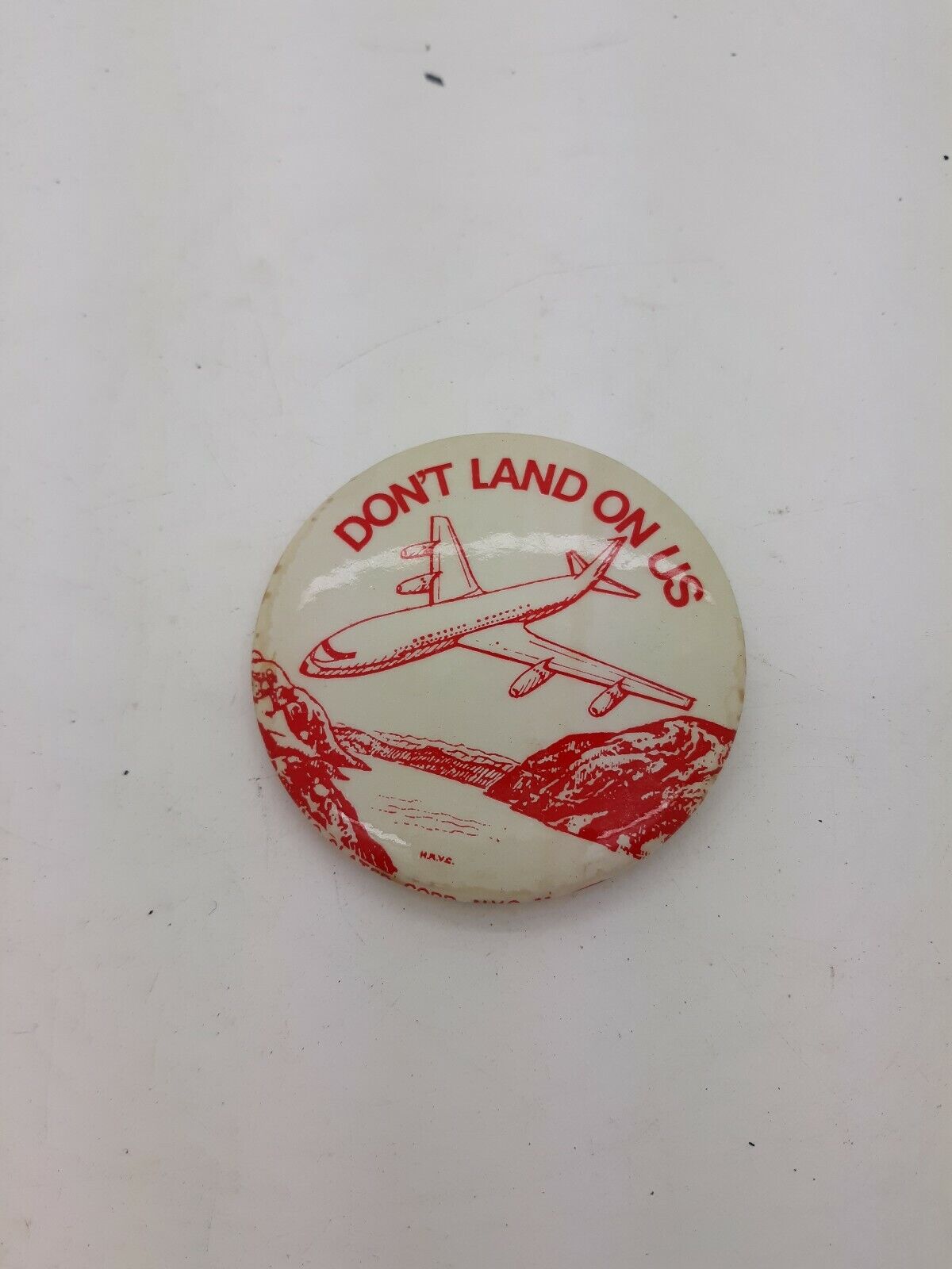 Vintage American Airlines Don't Land On Us Red Airplane 2.5