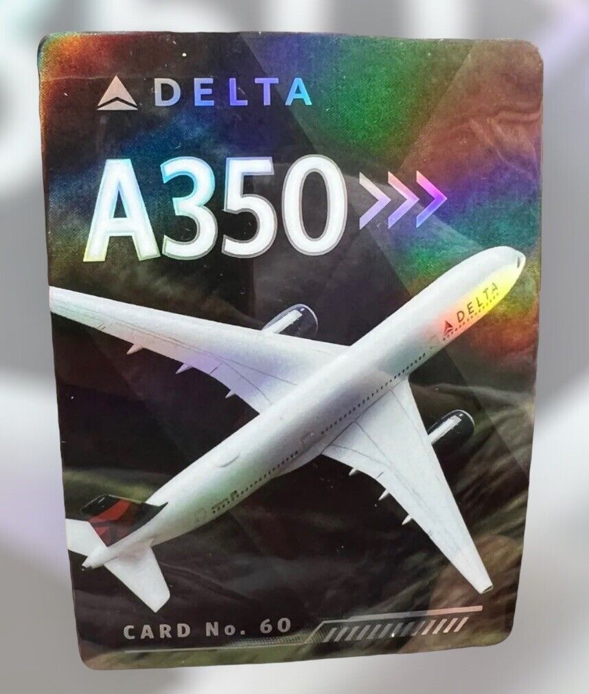 Delta Airlines Collectible Pilot Trading Card Airbus A350-900 No.60 New