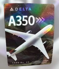 Delta Airlines Collectible Pilot Trading Card Airbus A350-900 No.60 New picture