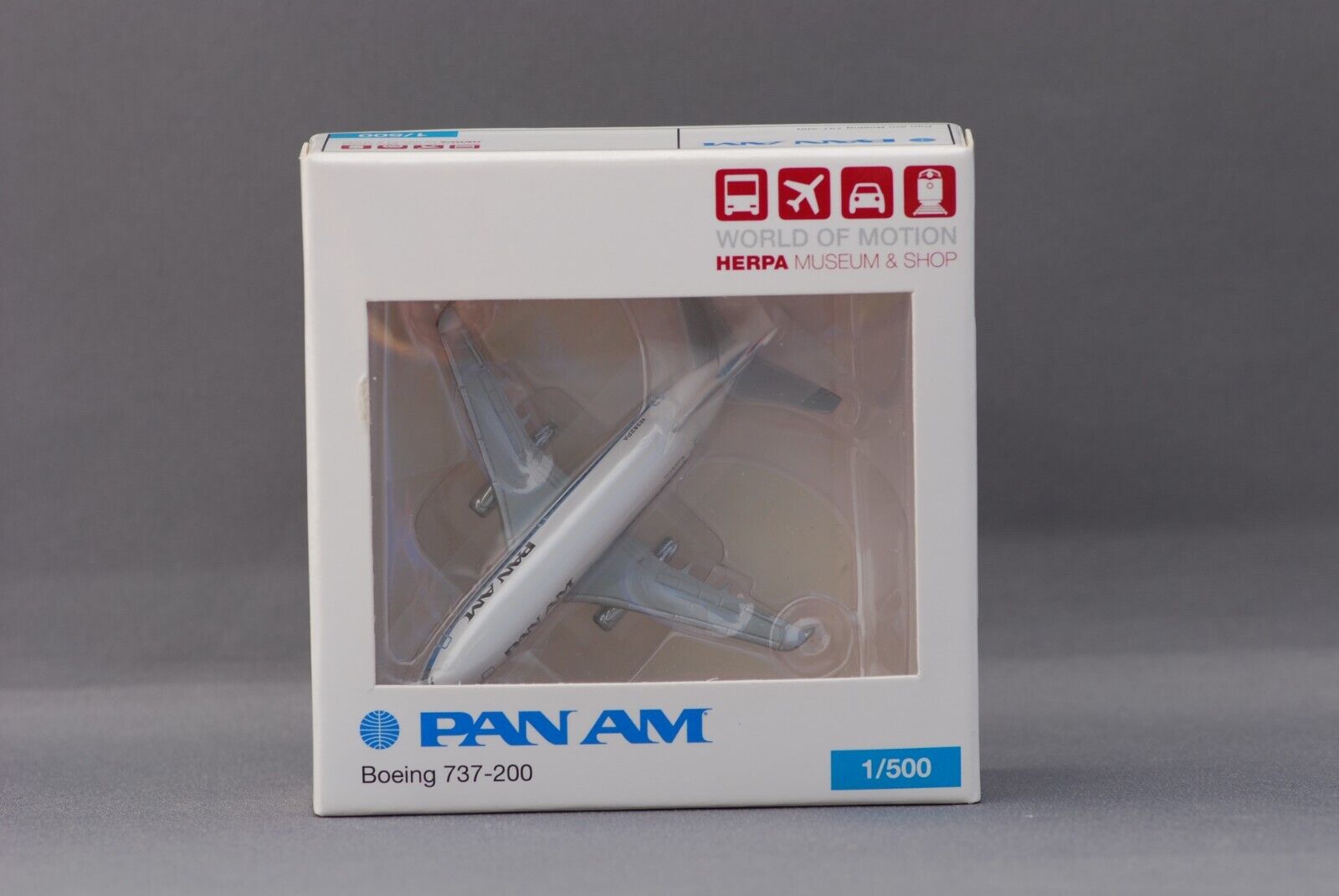 Pan Am B737-200, Herpa Wings 505772, 1:500, N382PA, Klipper Kreuzberg