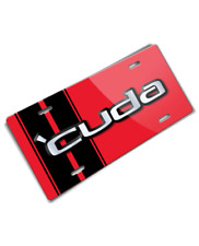 1970 - 1974 Plymouth 'Cuda Emblem Novelty License Plate - Aluminum - 16 colors - picture