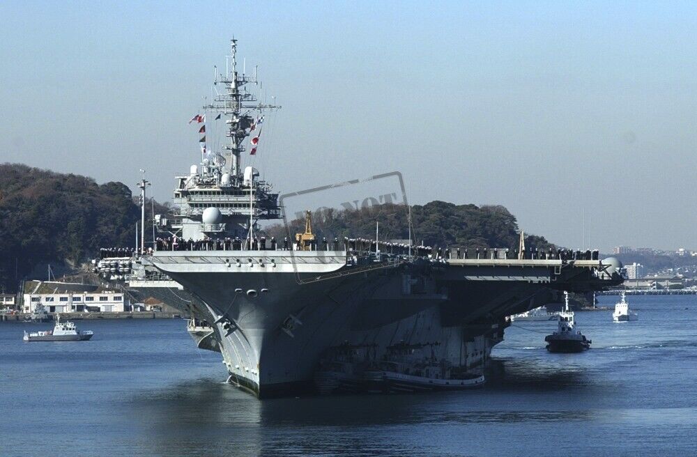 US Navy USN  aircraft carrier USS Kitty Hawk (CV 63) N4 8X12 PHOTOGRAPH