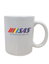 SAS Scandinavian Airlines Logo Coffee Mug Tea Cup Employee Souvenir Pilot picture