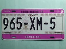 Servicio Público Federal remolque Mexico license plate picture