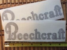 BEECHCRAFT AIRCRAFT CORP DECALS CLASSIC GOLD LEAF STYLE SET Of 2 picture