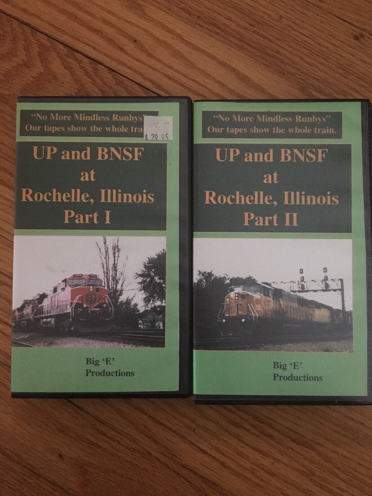 UP & BNSF At Rochelle Illinois Big E Productions VHS 1997 2 Tape Set