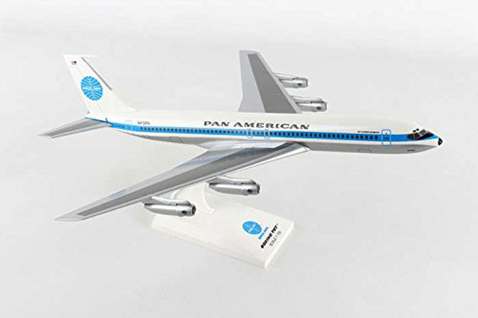 Daron Skymarks SKR877 Pan American World Airways 707 1/150 Scale Airplane Mod...