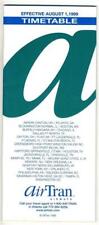 Air Tran Airways  System Timetable August 1, 1999 Route Map  picture