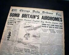 THE HARDEST DAY Battle of Britain German Luftwaffe World War II 1940 Newspaper picture