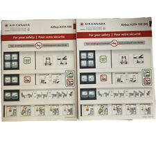 LIMITED EDITION Air Canada Airbus A319 and A319M Safety Cards picture