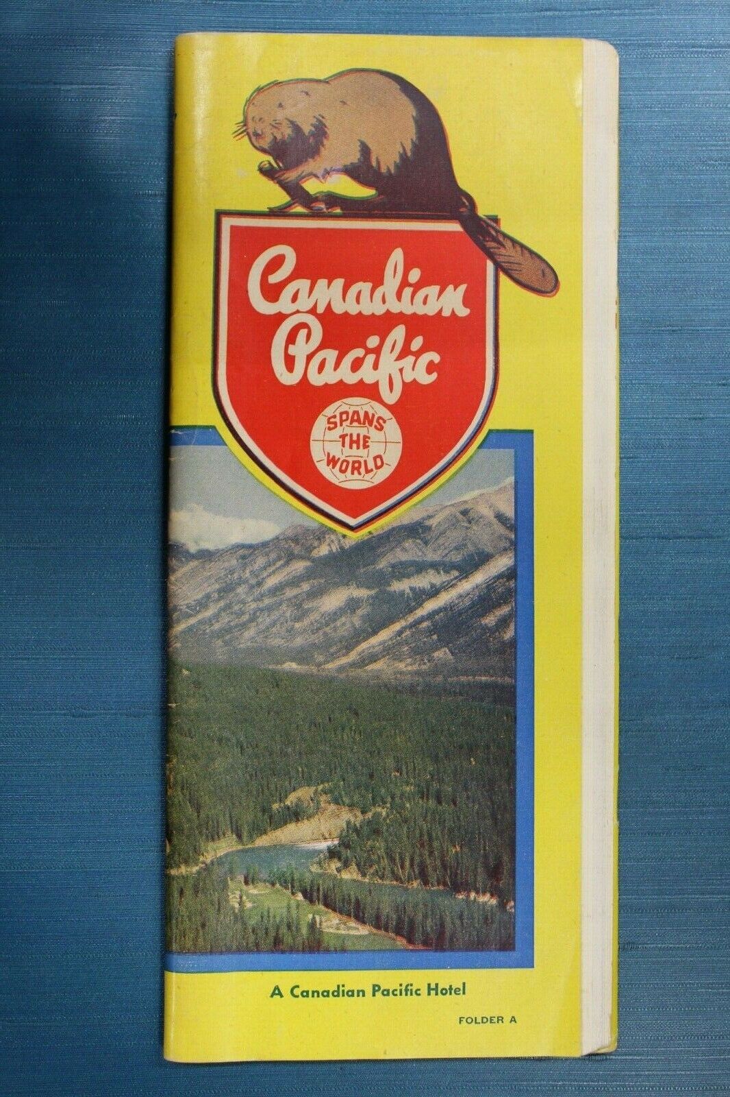 Rare Canadian Pacific Railroad Folder A Dated June 1948 Showing Timetables, Maps
