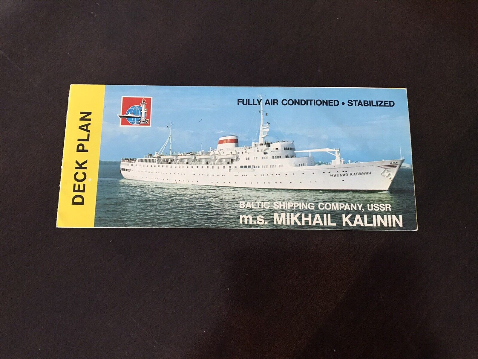 RUSSIAN  Mikhail Kalinin 1970’s Ocean Liner memorabilia A