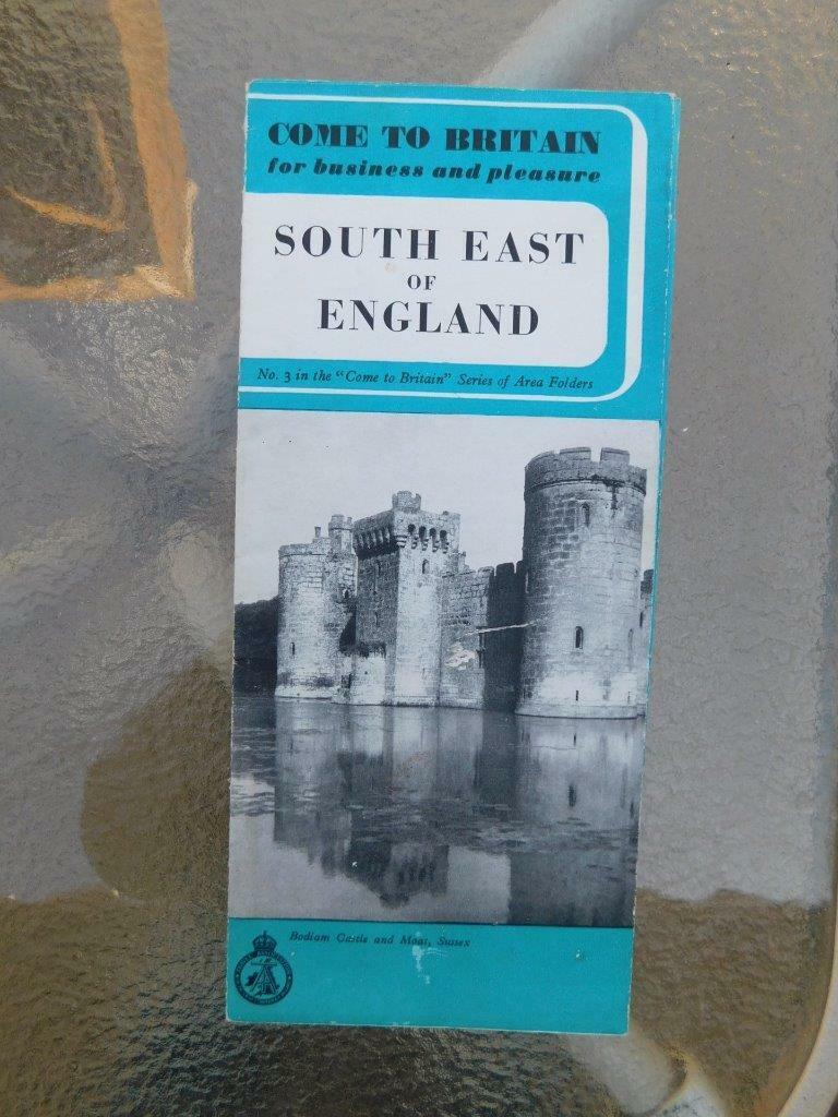 COME TO BRITAIN FOR BUSINESS AND PLEASURE SOUTH EAST OF ENGLAND BROCHURE MAP