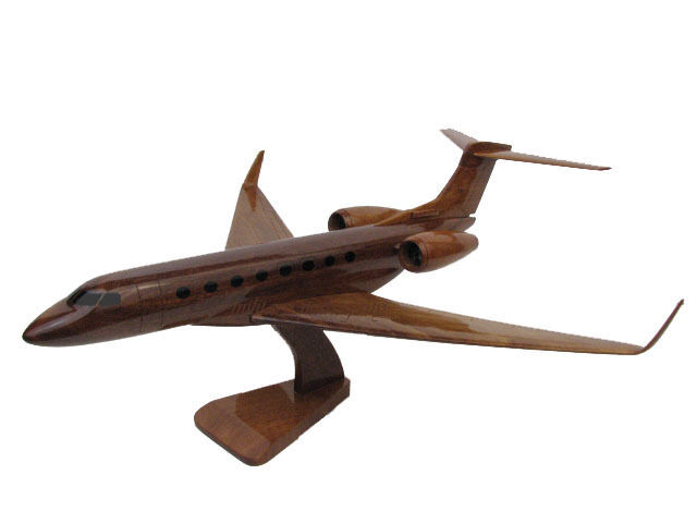 Gulfstream Aerospace GIV G650 650 Mahogany Wood Wooden Model Business Jet New