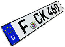 Frankfurt German License Plate with Registration Seal picture