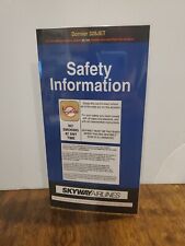 Dornier 328Jet Safety Information Card Laminated Skyway Airlines Aviation  NOS picture