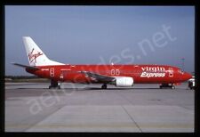 Virgin Express Boeing 737-400 OO-VJO No Date Kodachrome Slide/Dia A3 picture