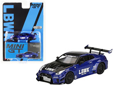 Nissan 35GT-RR Ver. 2 LB-Silhouette Works GT LBWK Blue Metallic and Black Limite picture