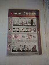 Qantas Airbus A380-800 Issue 2 Safety Card  picture