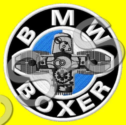 BMW BOXER EMBROIDERED PATCH IRON/SEW ON ~3-1/8\