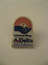Delta Airlines Pin - DL 1999 Vintage United Way Employee Worker Lapel Hat Pin picture