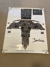 RARE Delta Airlines MD-88 Flight Deck Instrument Panel Poster 37