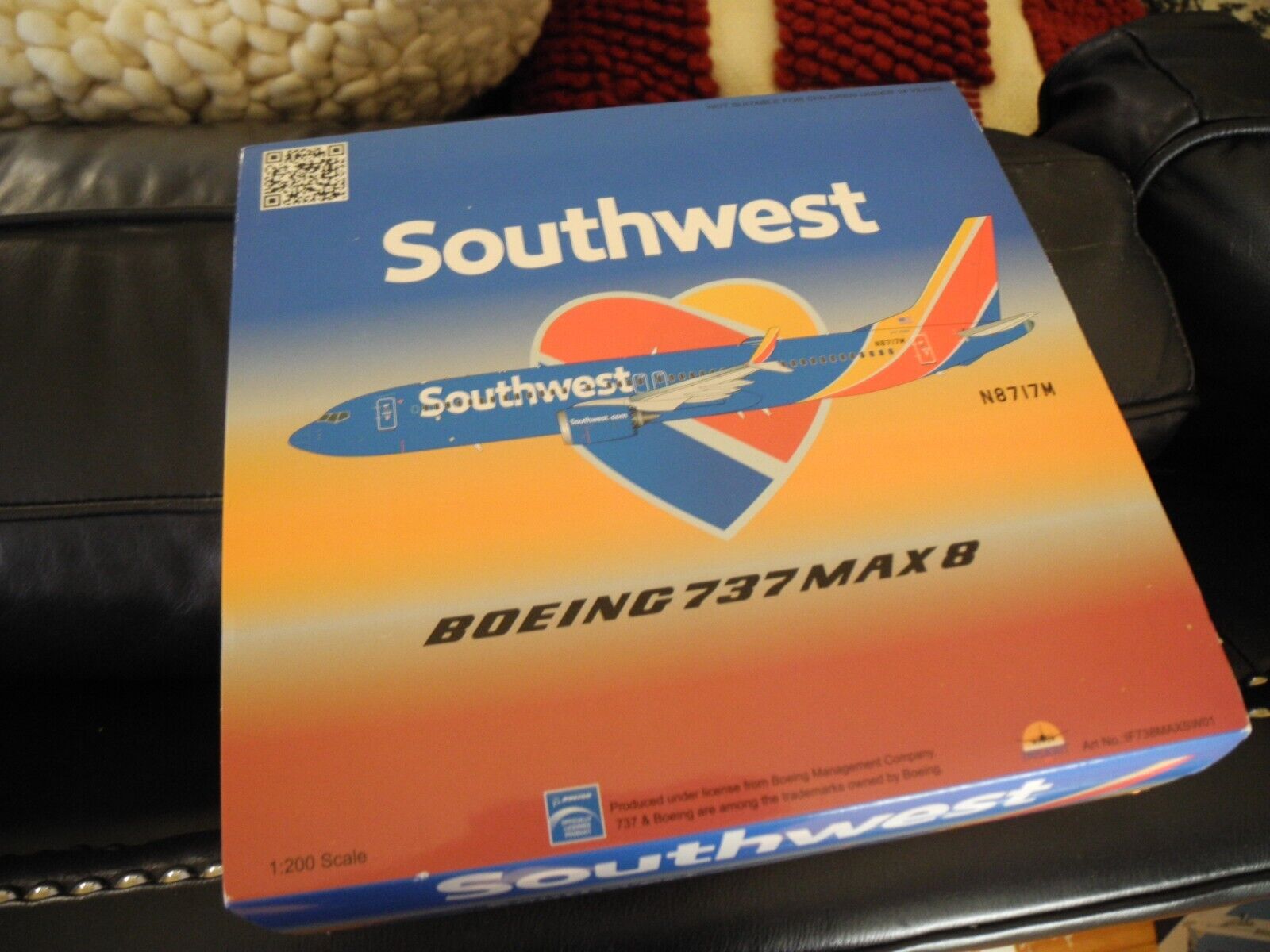 Extremely RARE Inflight Boeing 737 MAX-8 SOUTHWEST, 1:200, N8717M, NIB