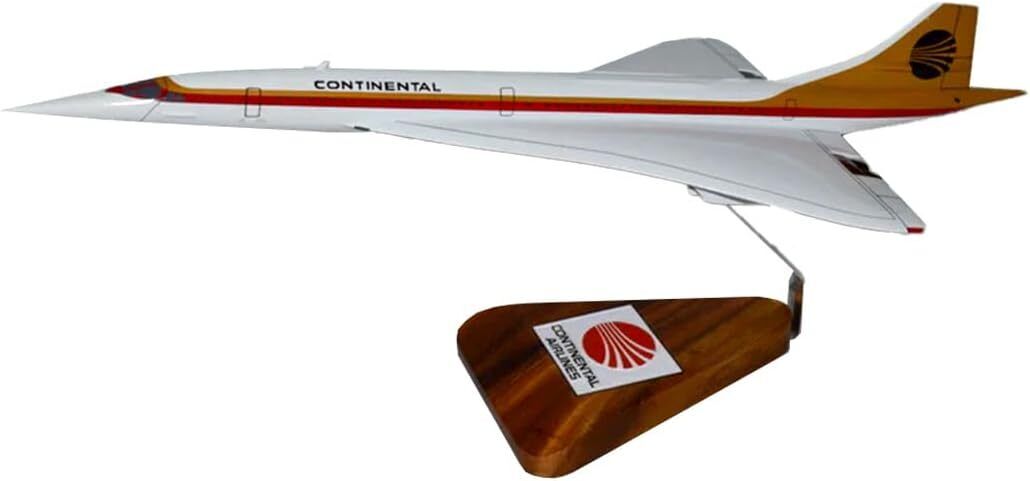 Continental Airlines Aérospatiale BAC Concorde Desk Top 1/100 Model SC Airplane