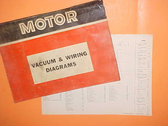 1967 1968 1969 1970 1971 FORD FAIRLANE TORINO GT RANCHERO VACUUM+WIRING DIAGRAMS