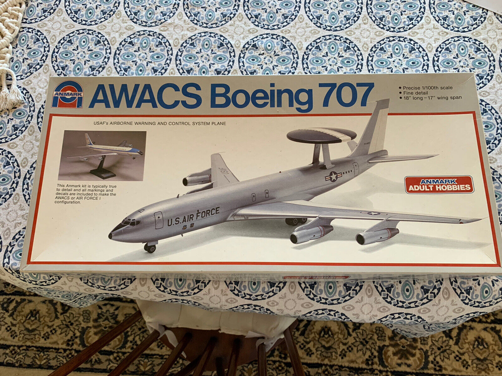 1/100 Scale Boeing 707 Model Kit by Anmark(Entex) Models
