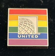 NEW  United Airlines Pride Flag / Rainbow Lapel Pin picture