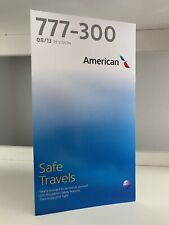 American Airlines Boeing 777-300ER Safety Card picture