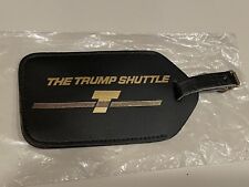 Trump Shuttle Leather Luggage Baggage Tag NEW Vintage Original 91-93 picture