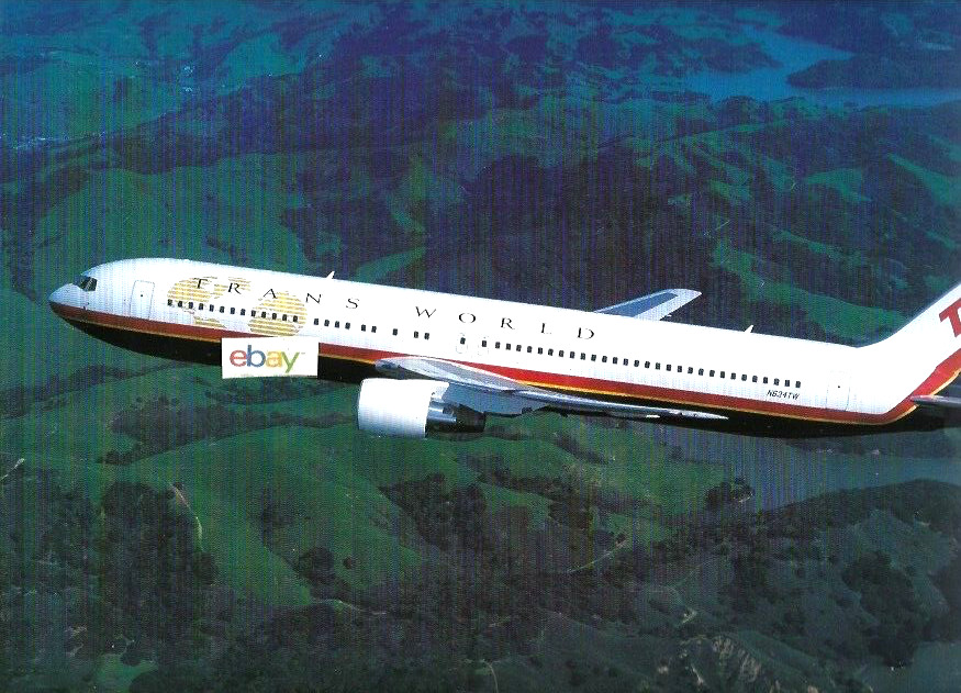 TWA TRANS WORLD BOEING 767-300 #N634TW PICTURE AIRLINERS CALENDAR 1999